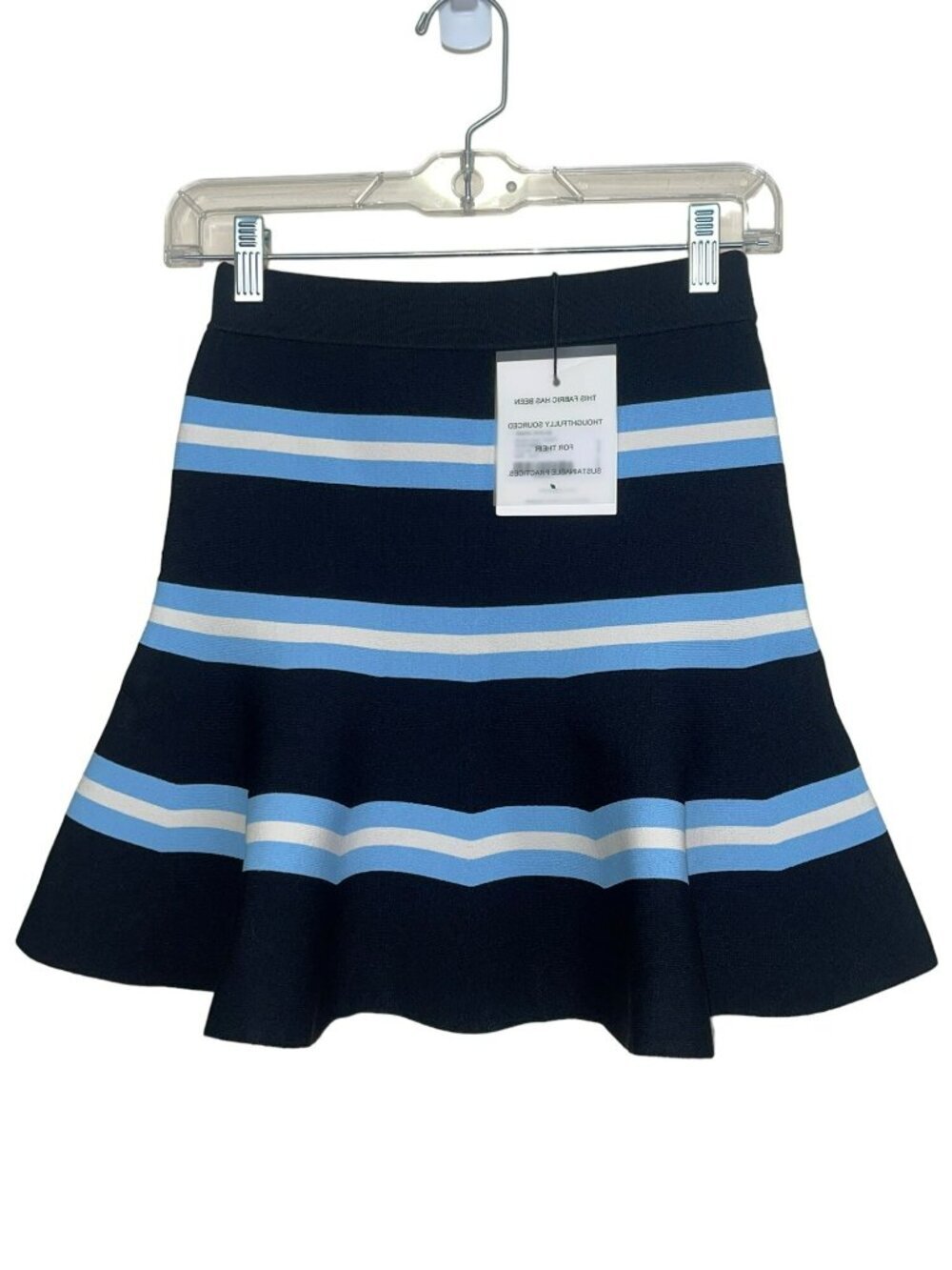 Tanya Taylor Striped Rivka Knit Mini Swing Skirt Size XXS NWT
